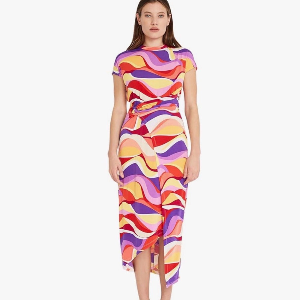 🆕 Donna Morgan Vibrant High Low Dress Size 10